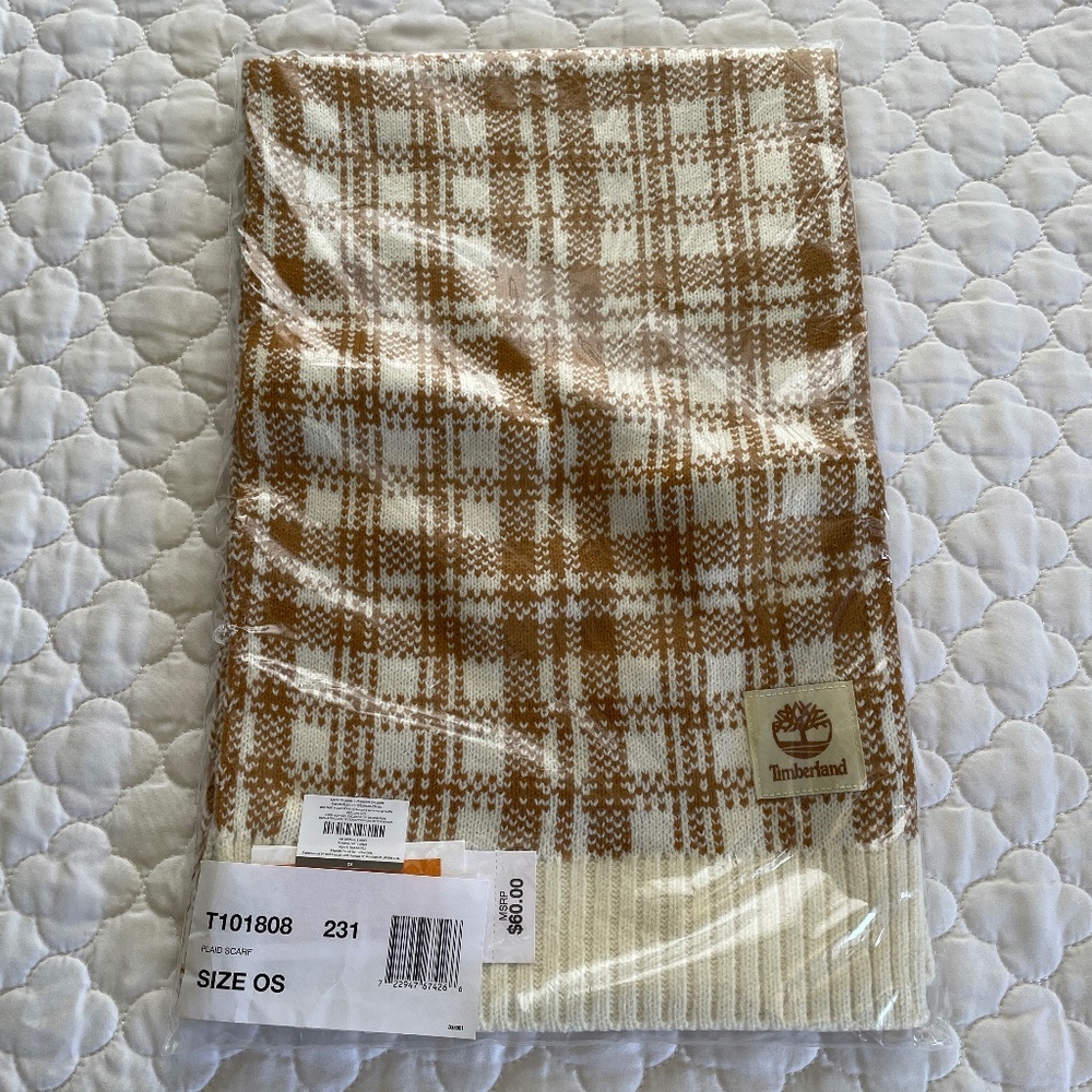 NWT! Timberland‎ Buffalo Plaid Scarf